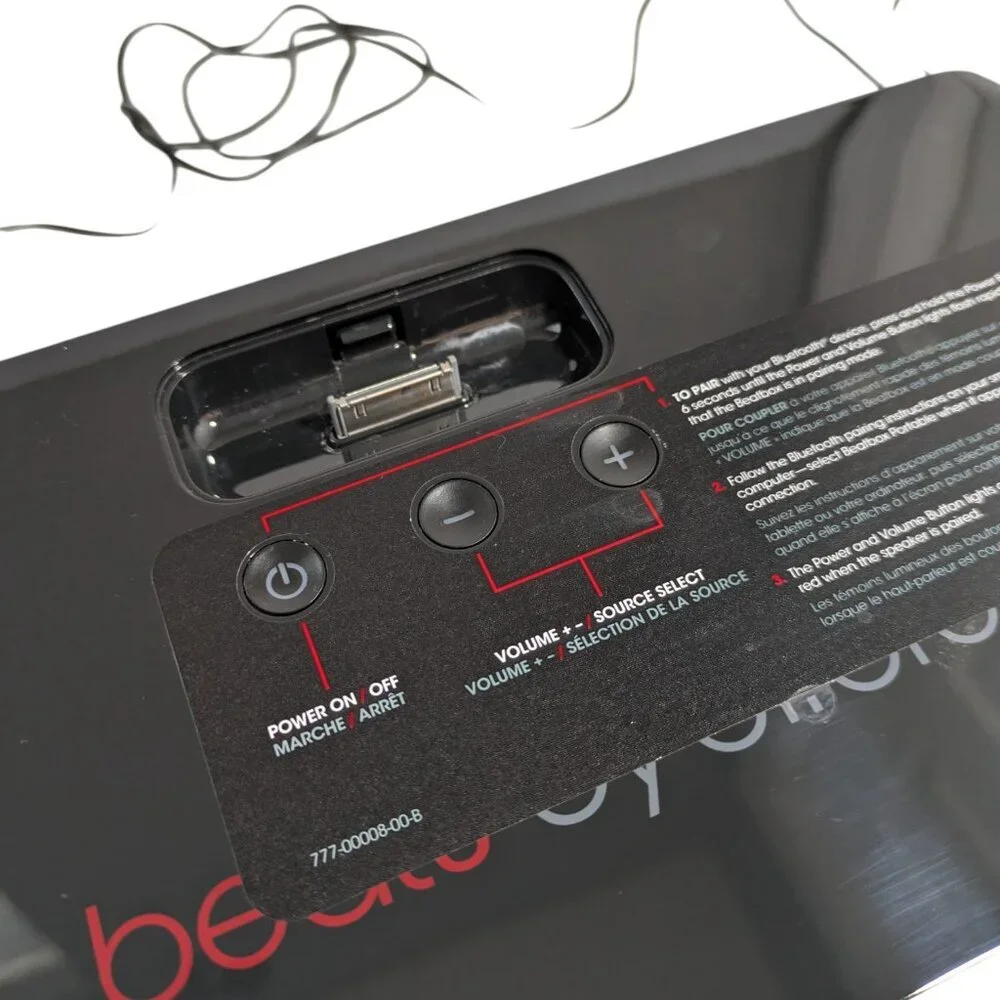 Beats by Dre Beatbox Portable Bluetooth Speaker Tested READ Black Red - Picture 8 of 13